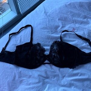 Black Lace Underwire Bra - Women Intimates & Sleepwear unlined